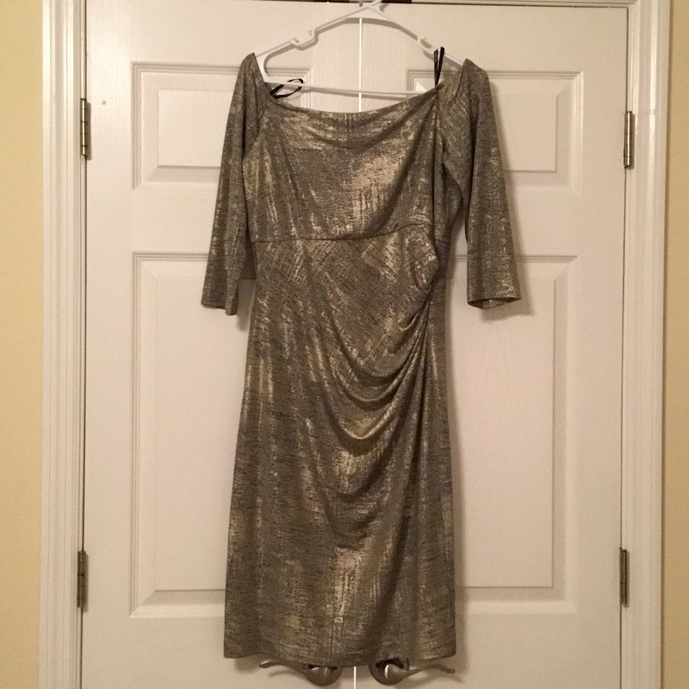 Vince Camuto Gold Dress Size 12